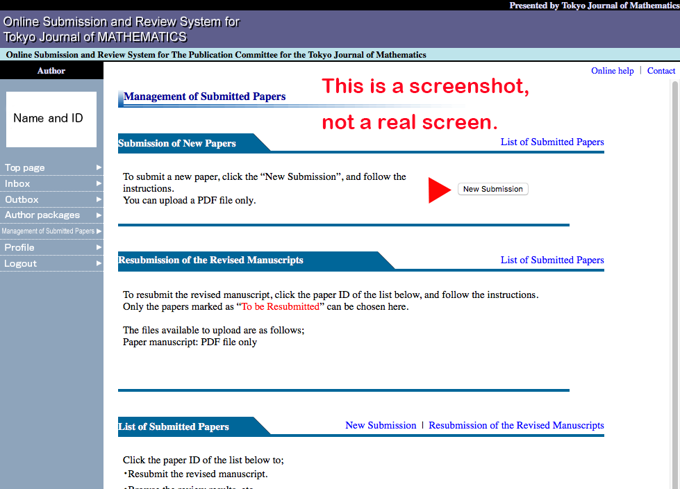 A screenshot of the login page