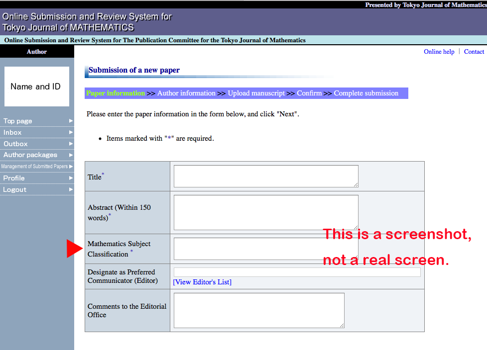 A screenshot of the login page