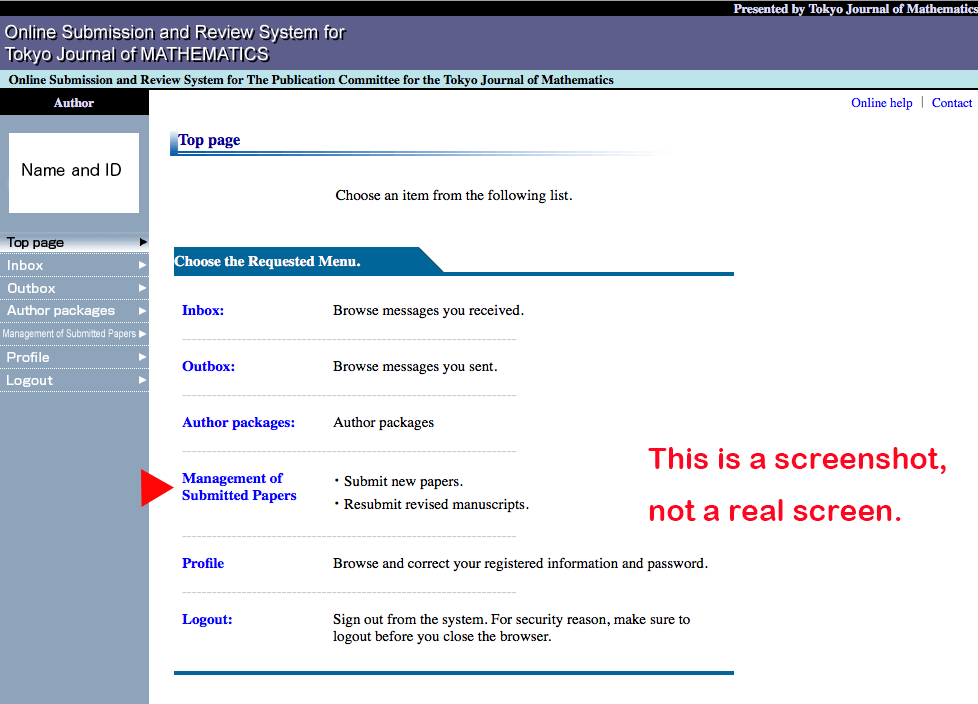A screenshot of the login page